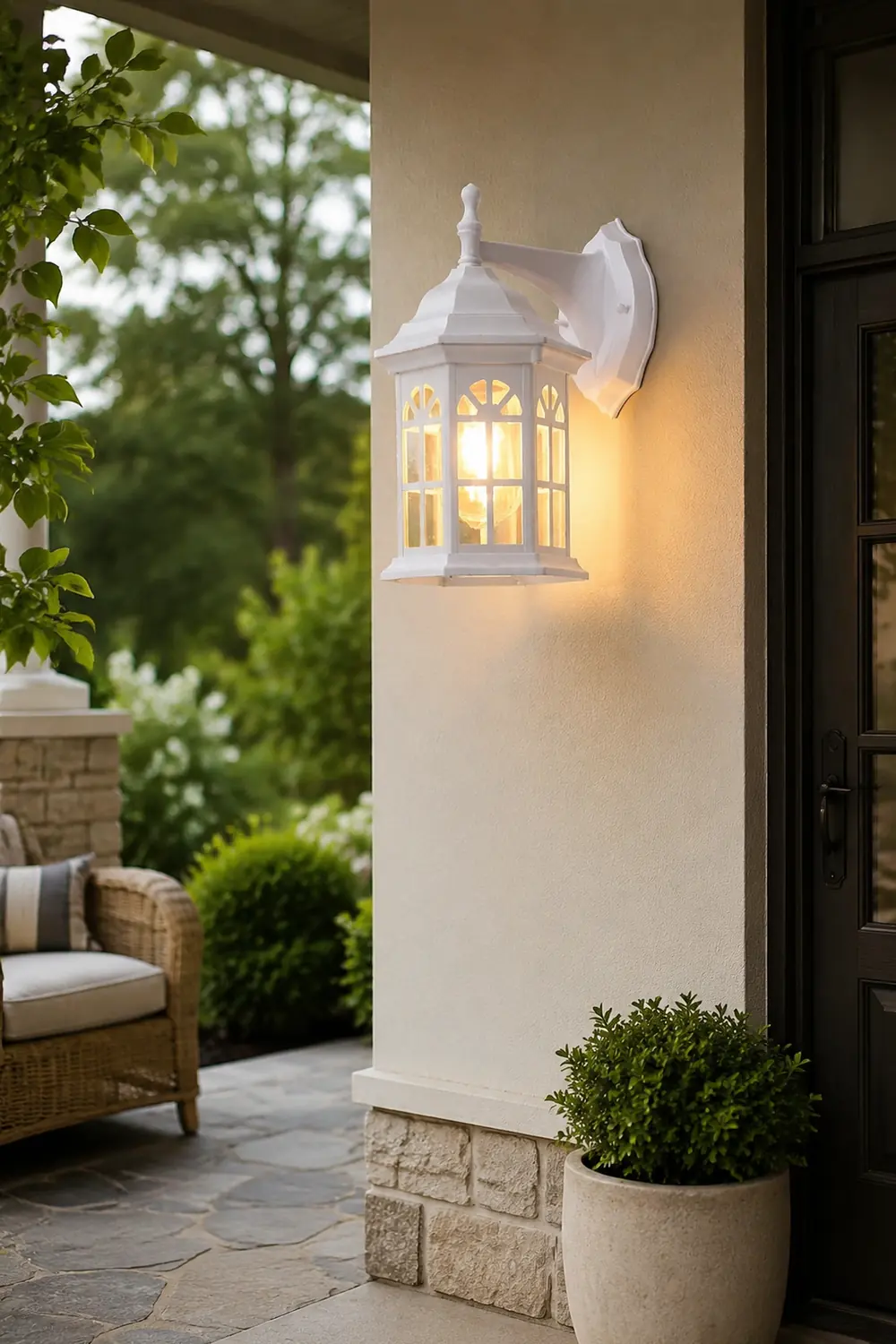Waterproof Aluminum Alloy Glass LED European Style Outdoor Wall Lights - Lumpaz