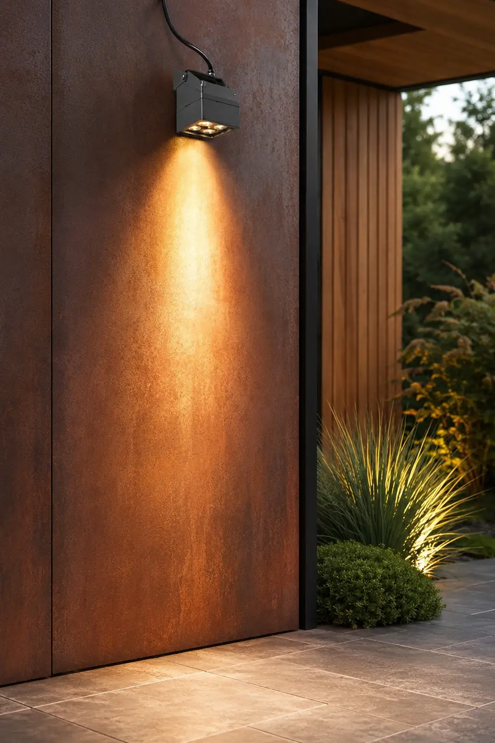 Adjustable Square Waterproof Colorful Spotlight Outdoor Wall Lights - Lumpaz