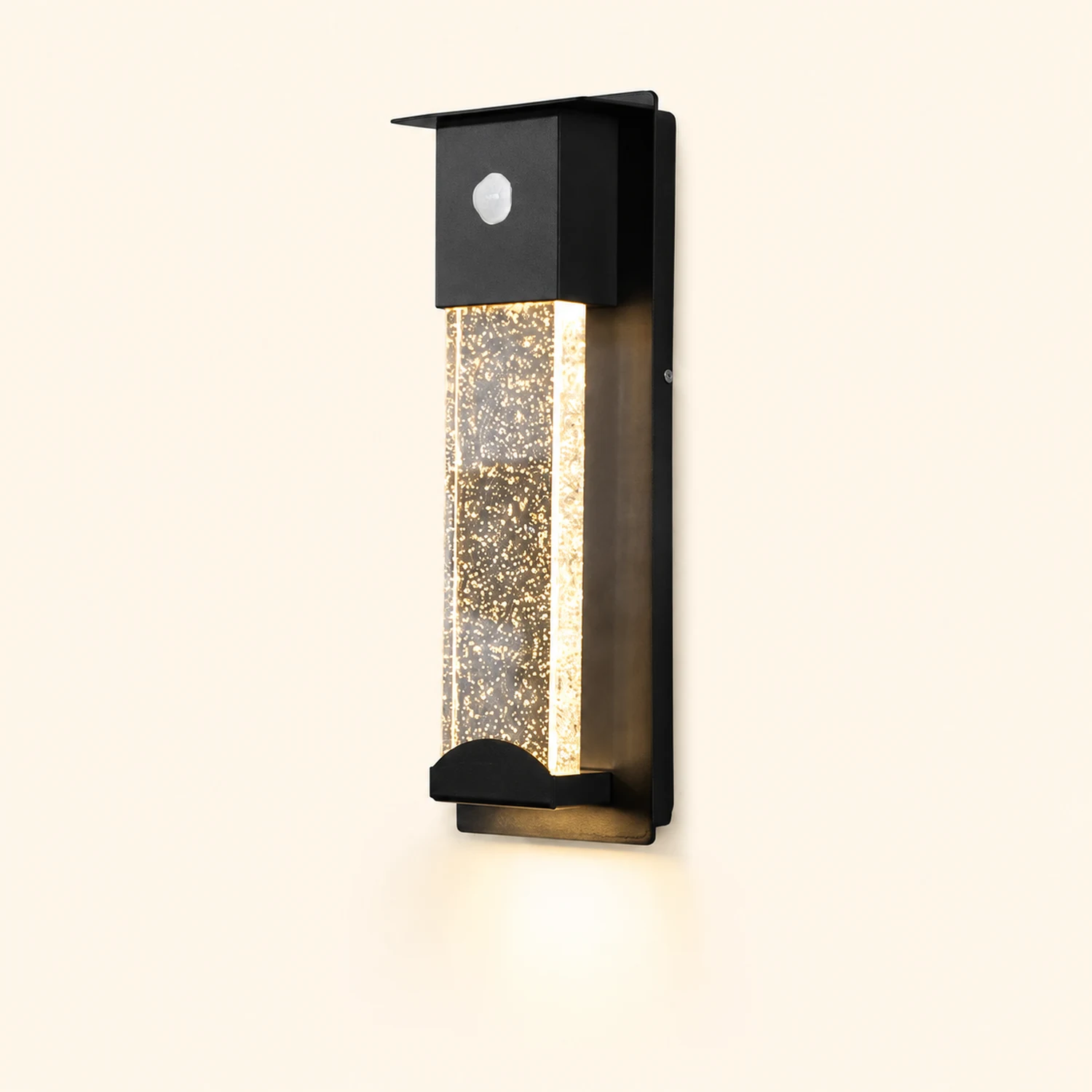 Minimalist Crystal Bubble Glass Waterproof LED Motion Sensor Wall Lamp - Lumpaz