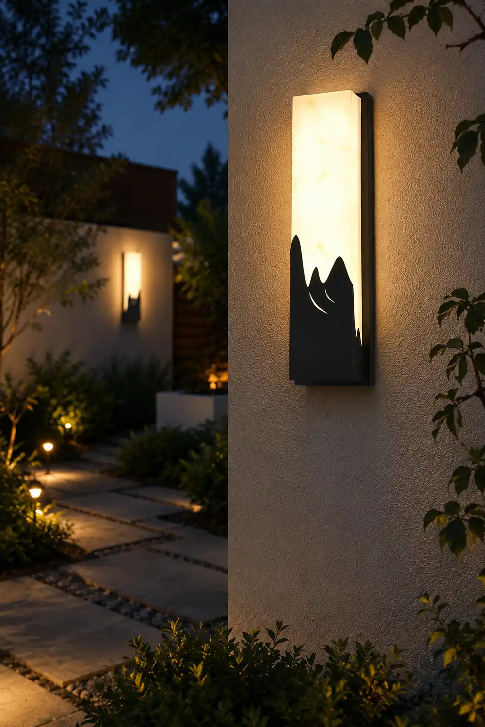 Rectangular Creative Scenery Waterproof LED Black Retro Sconces Lighting - Lumpaz