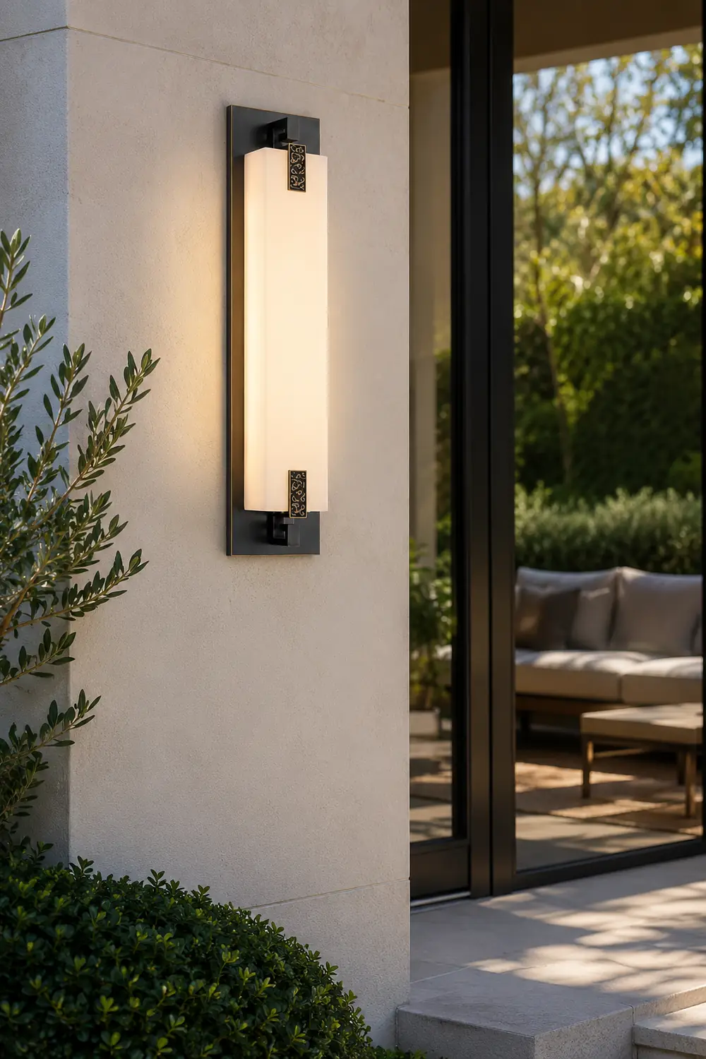 Outdoor Waterproof LED Copper Retro Exterior Wall Lights Sconces Lighting - Lumpaz