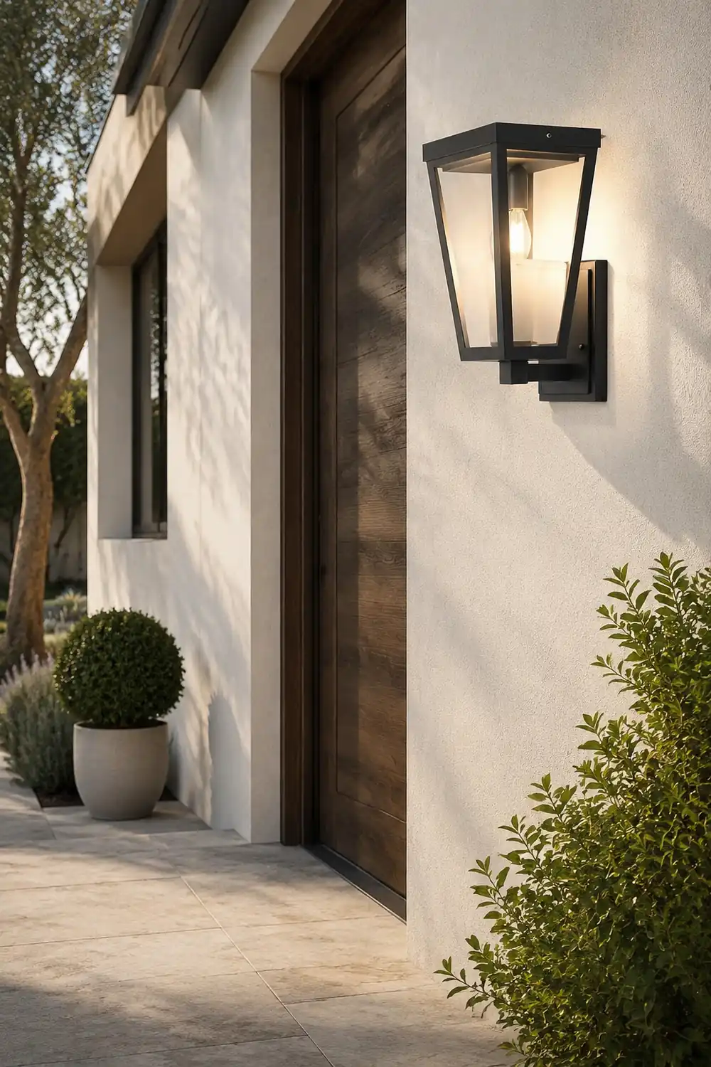 Square Smart Light Control Waterproof LED Solar Outdoor Wall Lights - Lumpaz