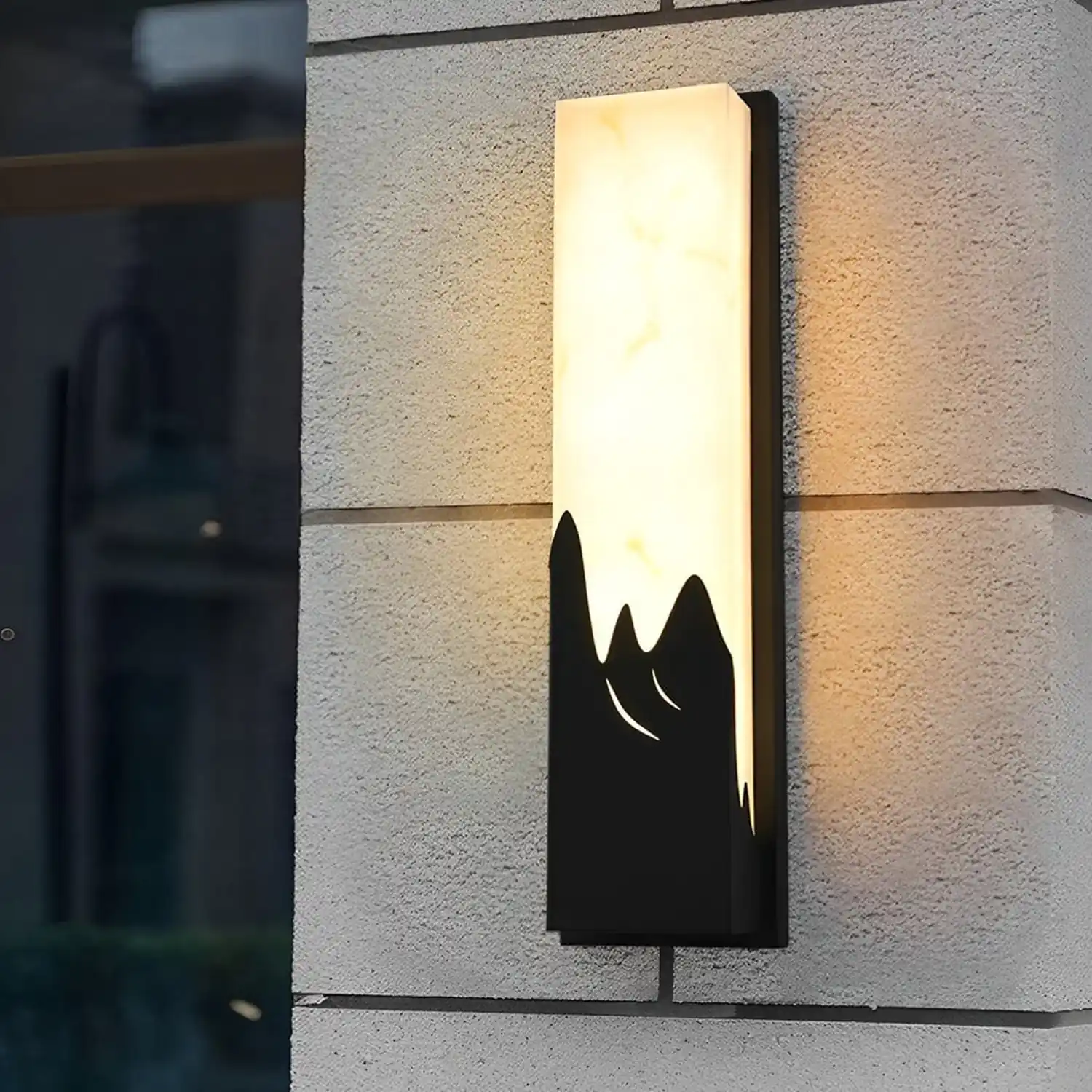 Rectangular Creative Scenery Waterproof LED Black Retro Sconces Lighting - Lumpaz