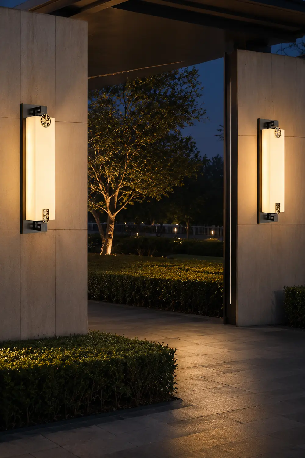 Outdoor Waterproof LED Copper Retro Exterior Wall Lights Sconces Lighting - Lumpaz