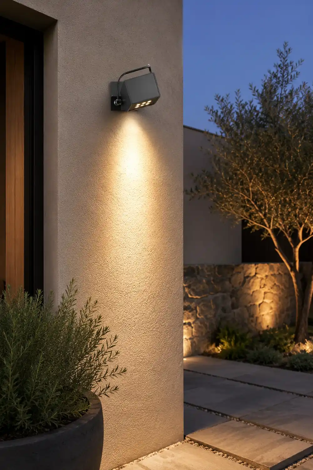 Adjustable Square Waterproof Colorful Spotlight Outdoor Wall Lights - Lumpaz
