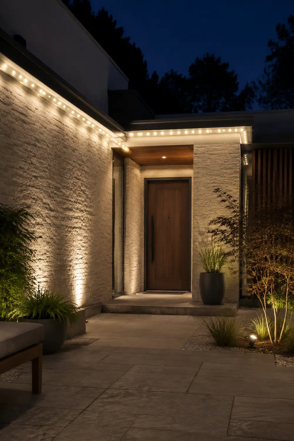 RGBW 12V Aluminum Waterproof LED Colorful Modern Outdoor Outline Light - Lumpaz