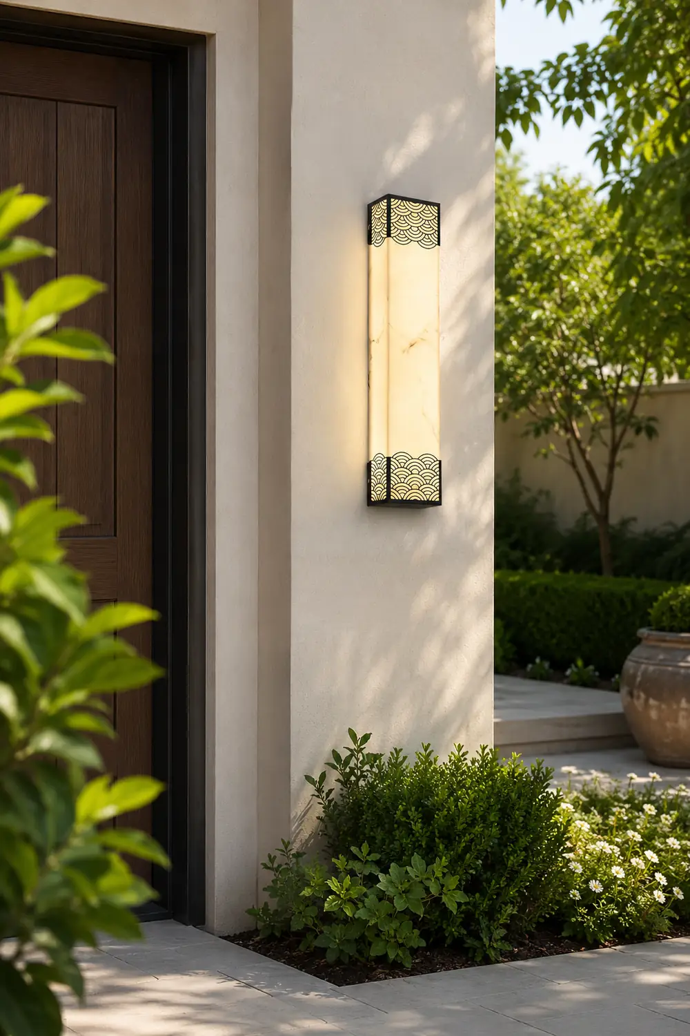 Rectangular Resin LED Waterproof Vintage Outdoor Wall Lights Wall Lamp - Lumpaz