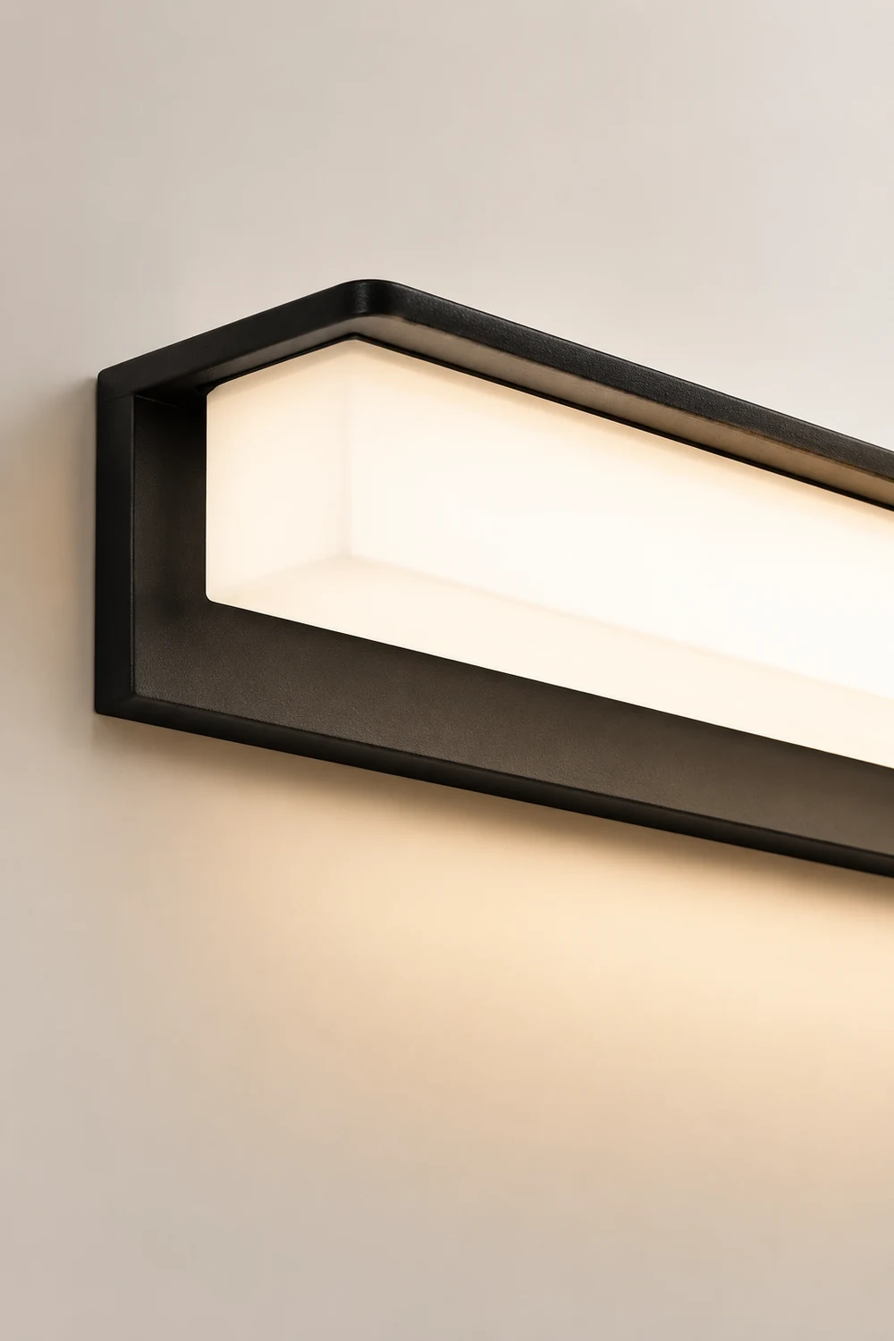 Minimalist Rectangular Waterproof LED Modern Solar Wall Lamp Exterior Lights - Lumpaz