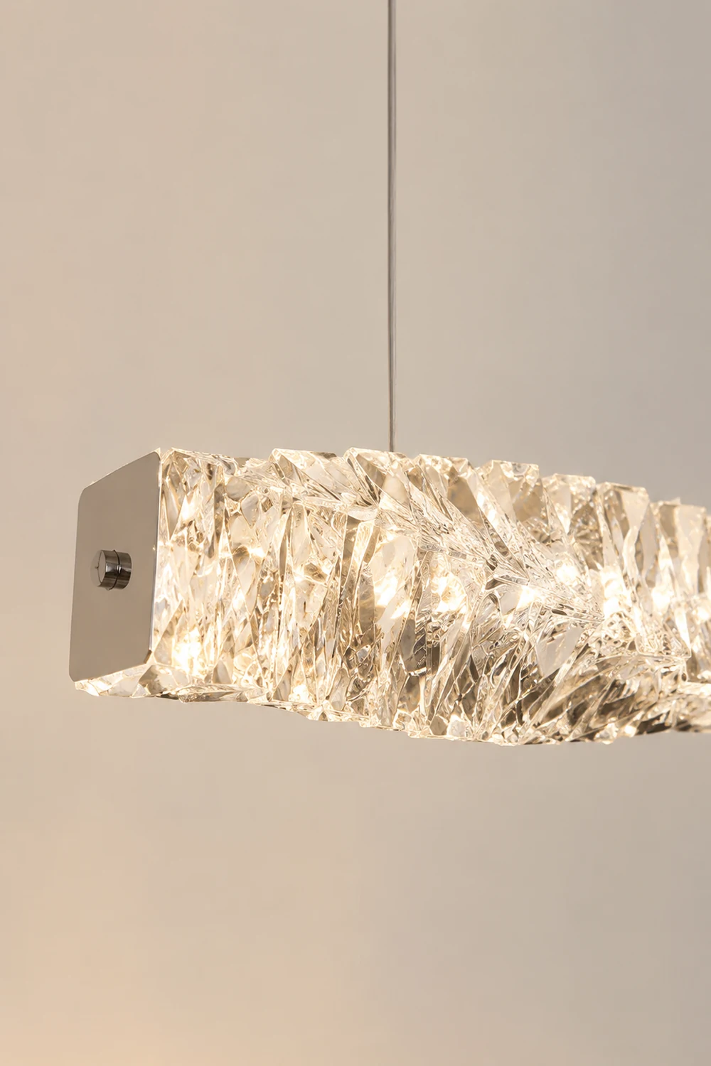 Long Crystal Pendant Lamp - Lumpaz