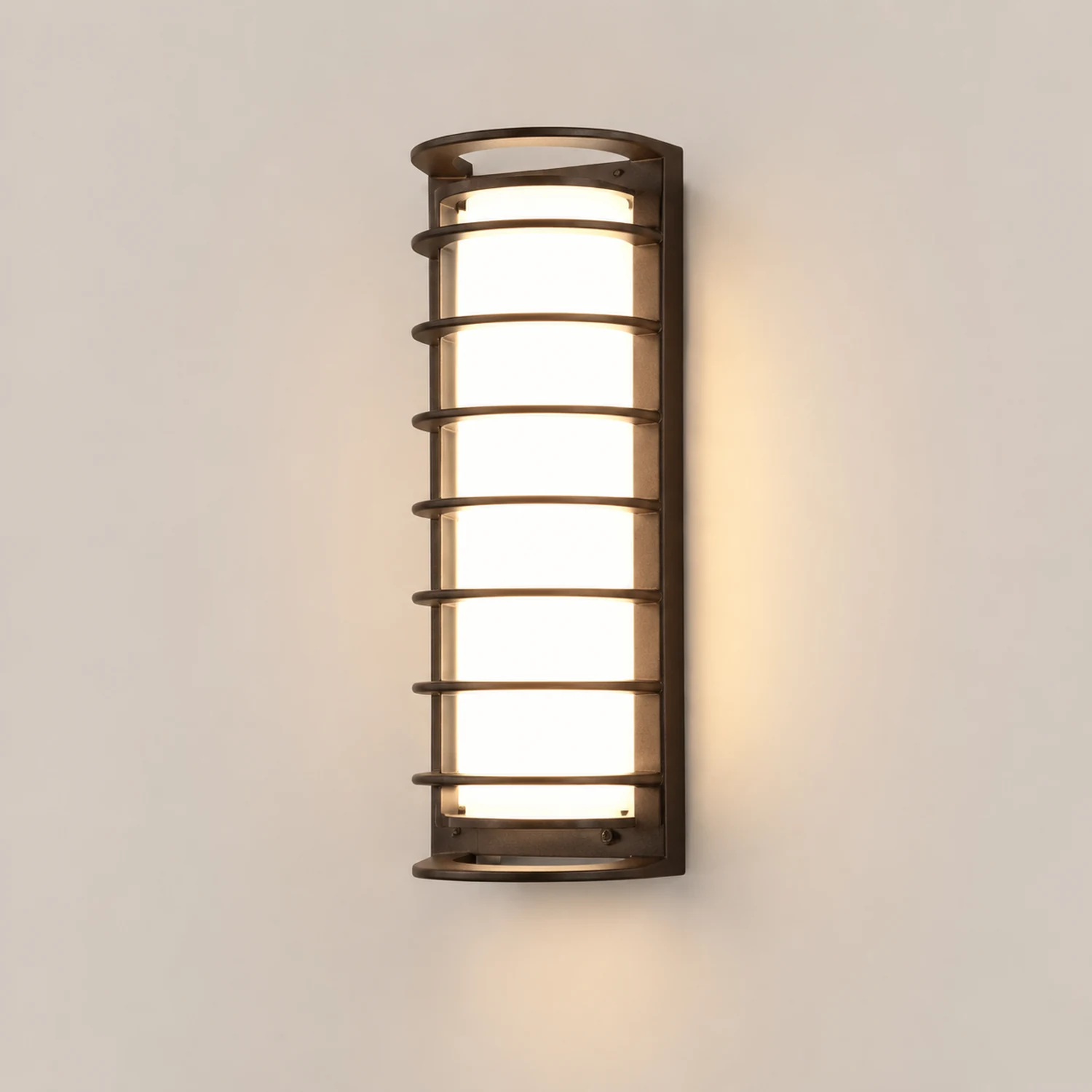 Outdoor Waterproof Double-layer Lampshade Gate Column Exterior Wall Sconces - Lumpaz