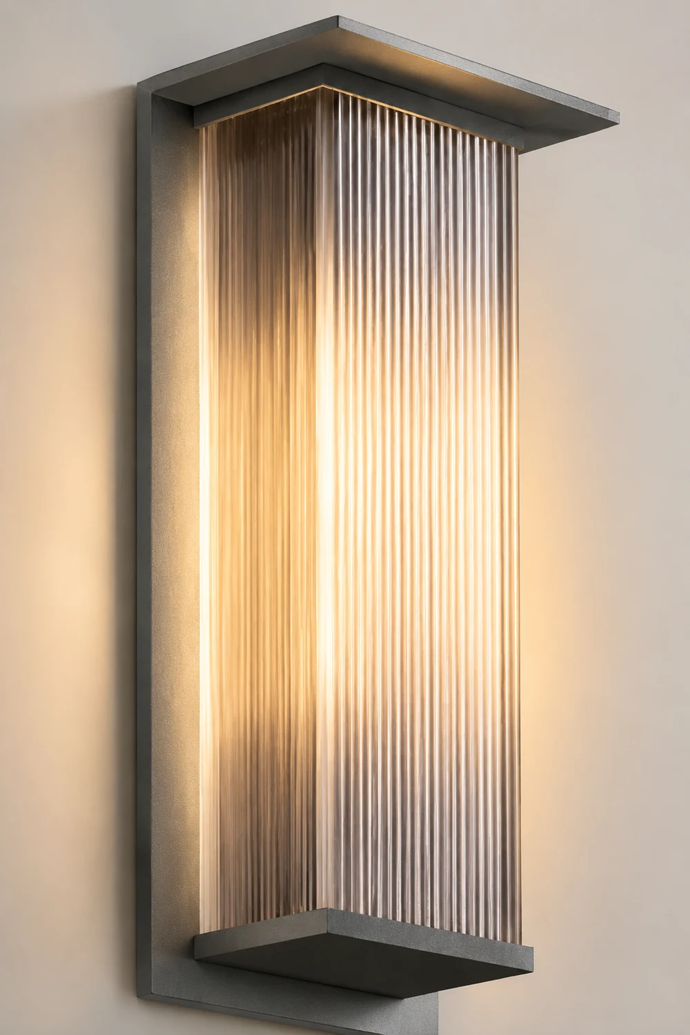 Rectangular Waterproof LED 3w Modern Outdoor Solar Wall Sconces Lighting - Lumpaz