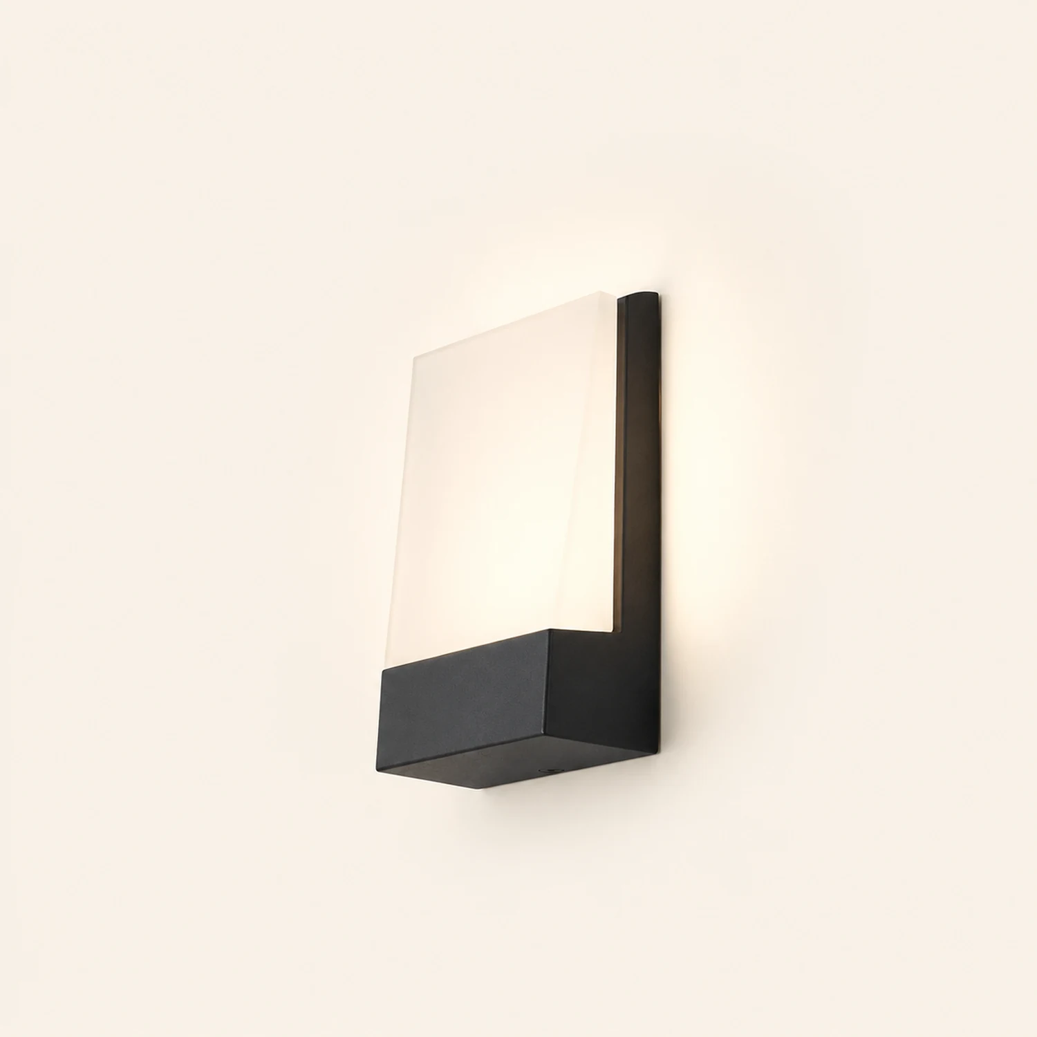 Square Waterproof LED Black Modern Outdoor Wall Lights Porch Lights - Lumpaz