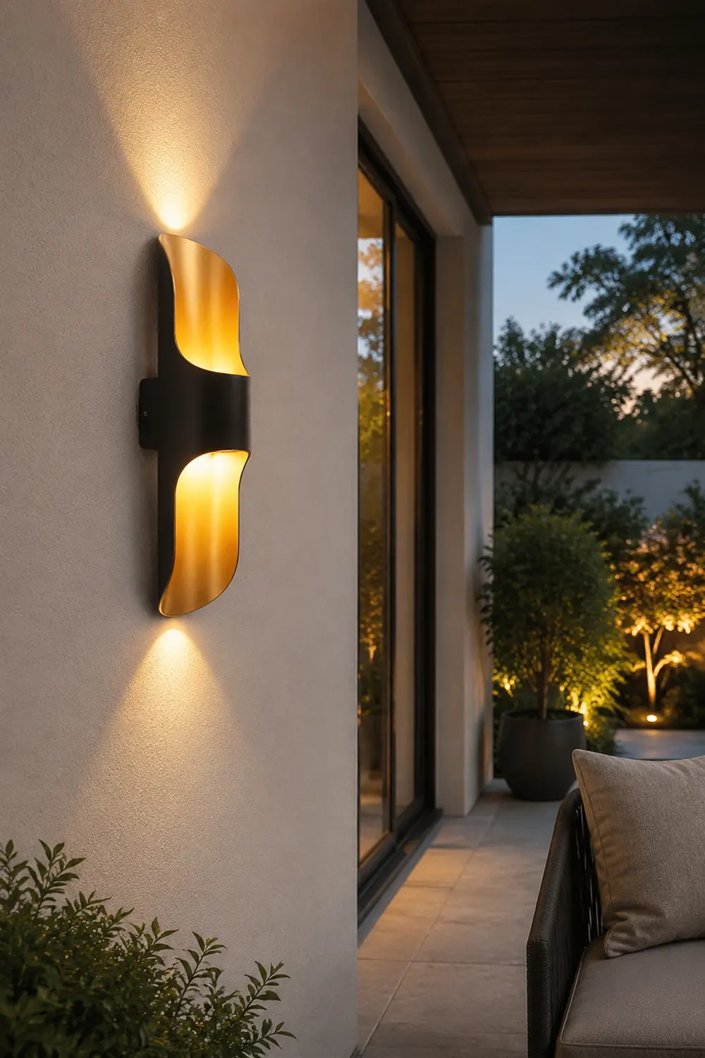 Waterproof Up and Down Lights LED Modern Outdoor Wall Sconces Lighting - Lumpaz