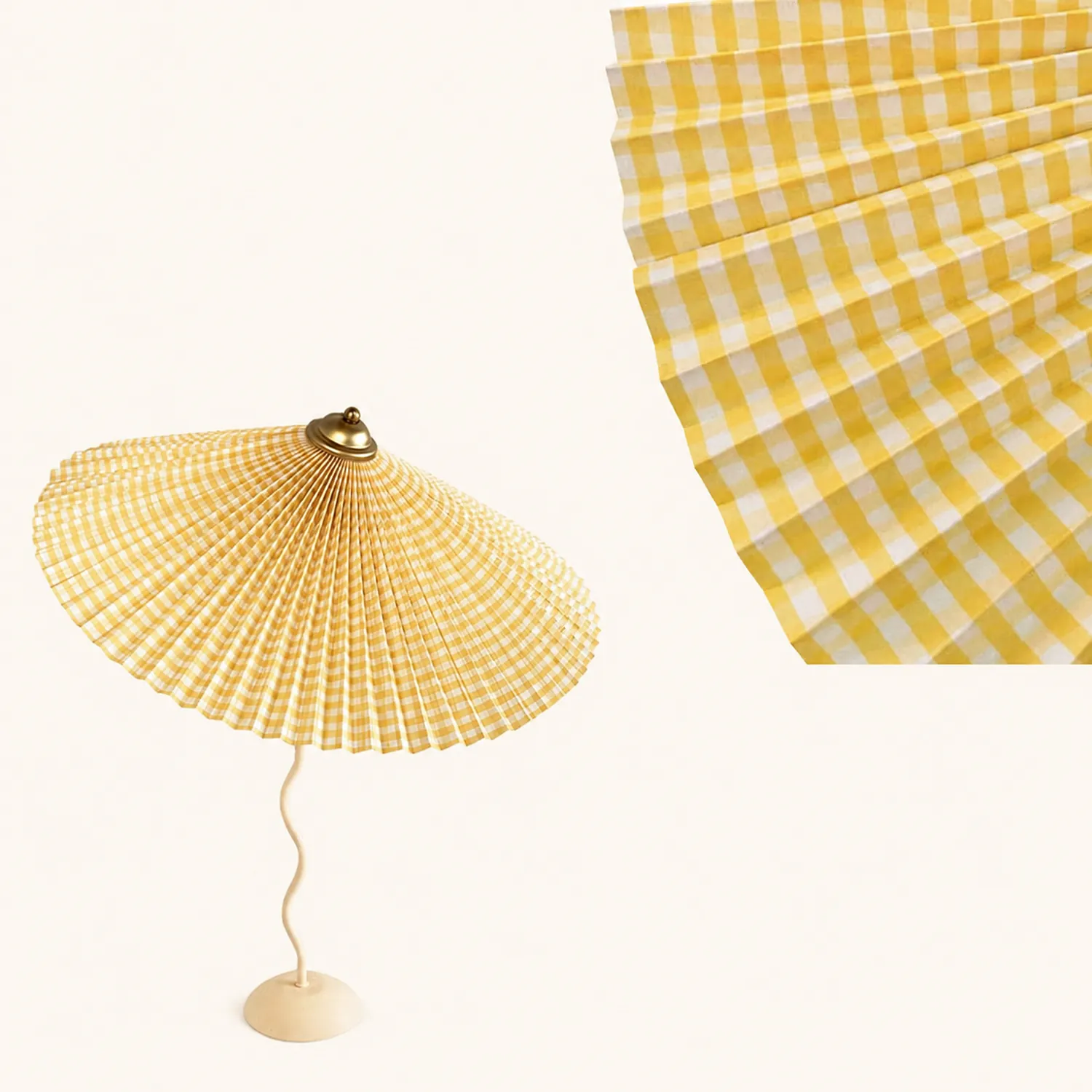 Wiggly Pleated Table Lamp - Lumpaz