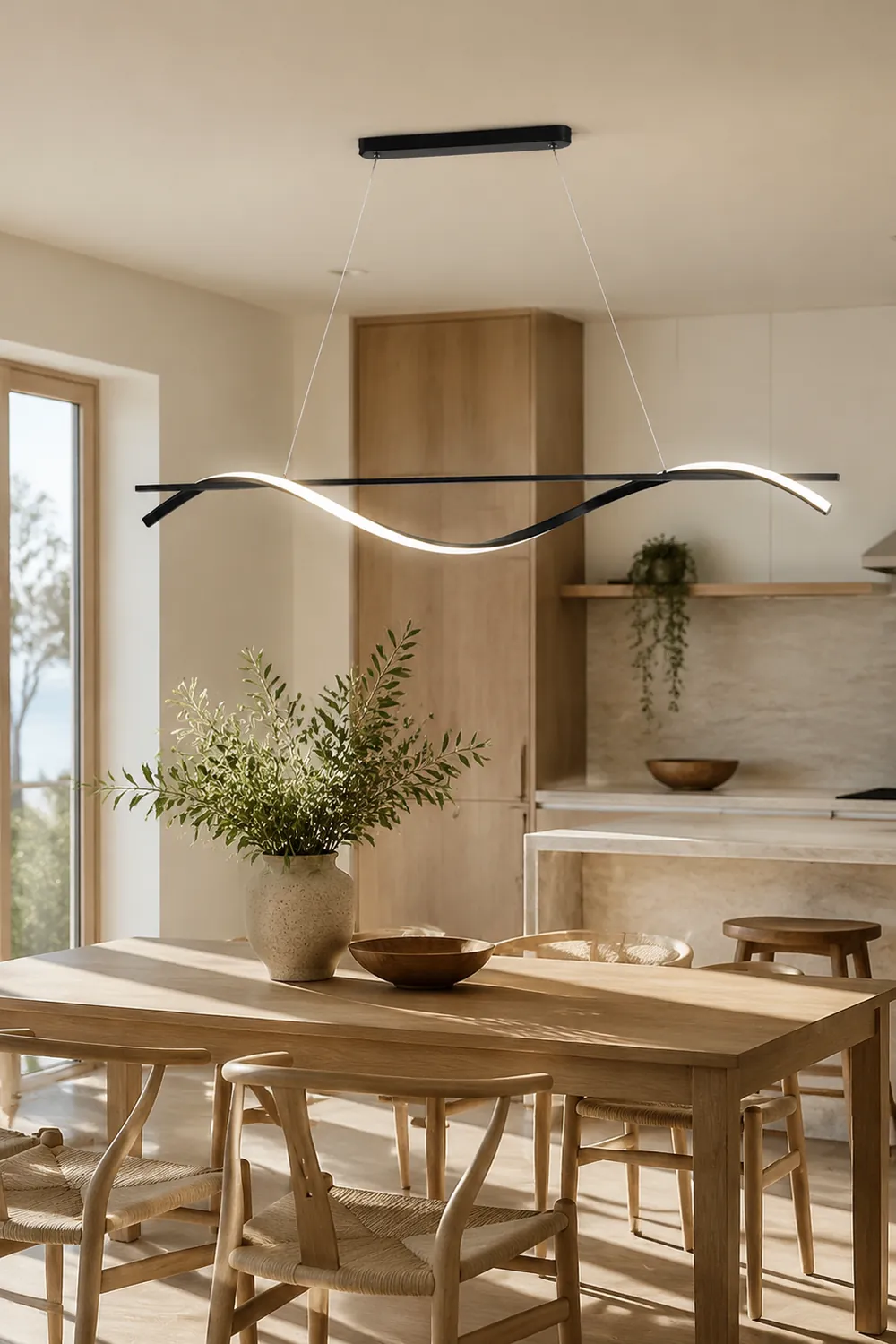 Black Wave Chandelier - Lumpaz