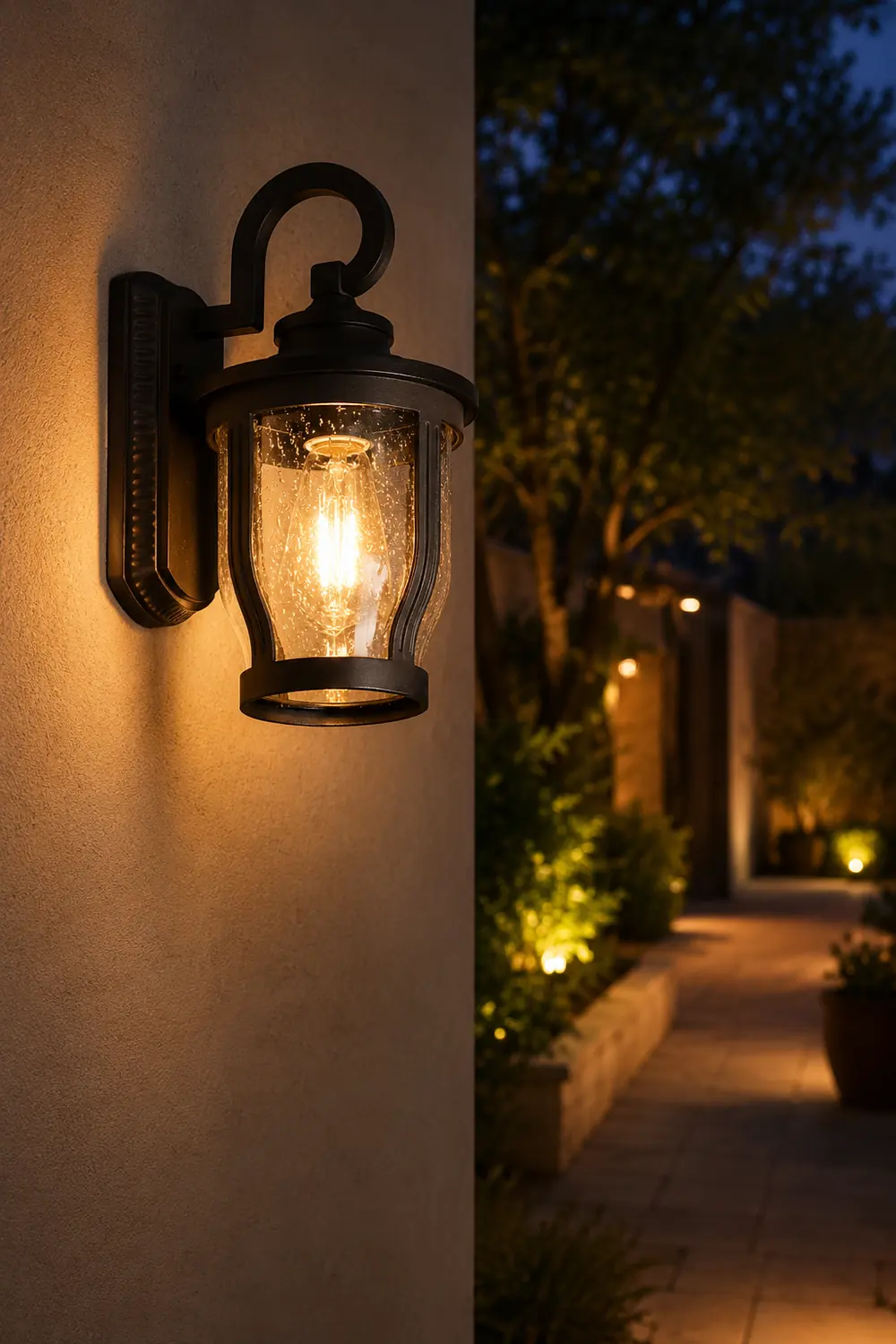 Retro Creative Waterproof Bubbles Glass Vintage Outdoor Wall Lights - Lumpaz