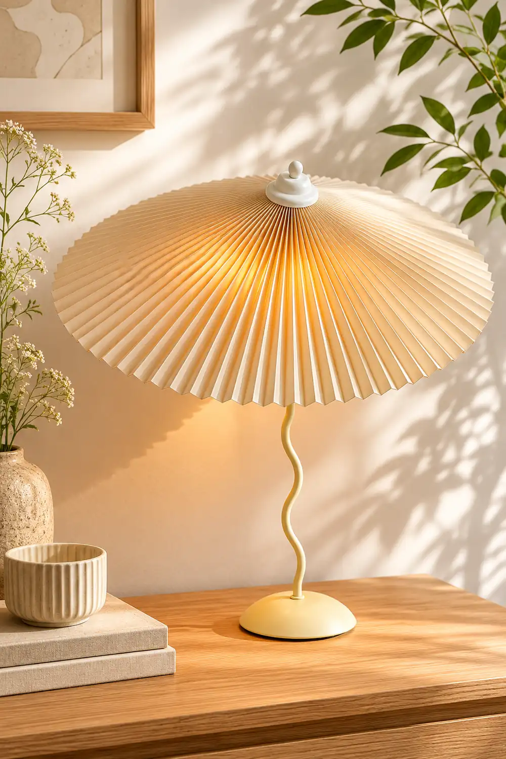 Wiggly Pleated Table Lamp - Lumpaz