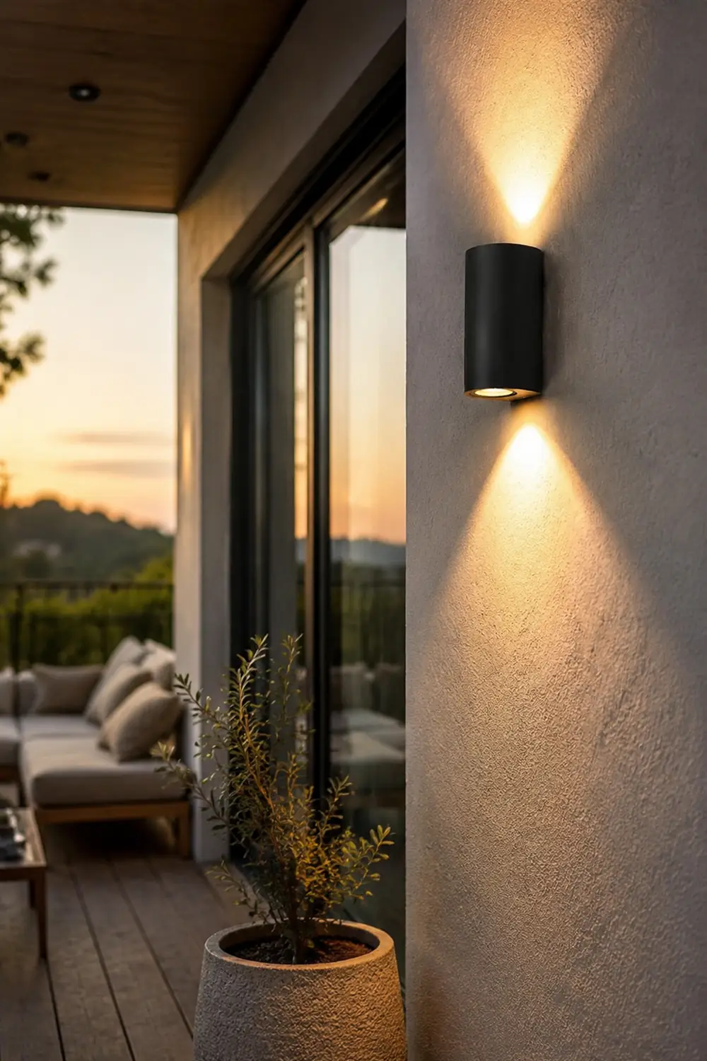 Unique up and down Lighting Waterproof LED Modern Outdoor Wall Lights - Lumpaz