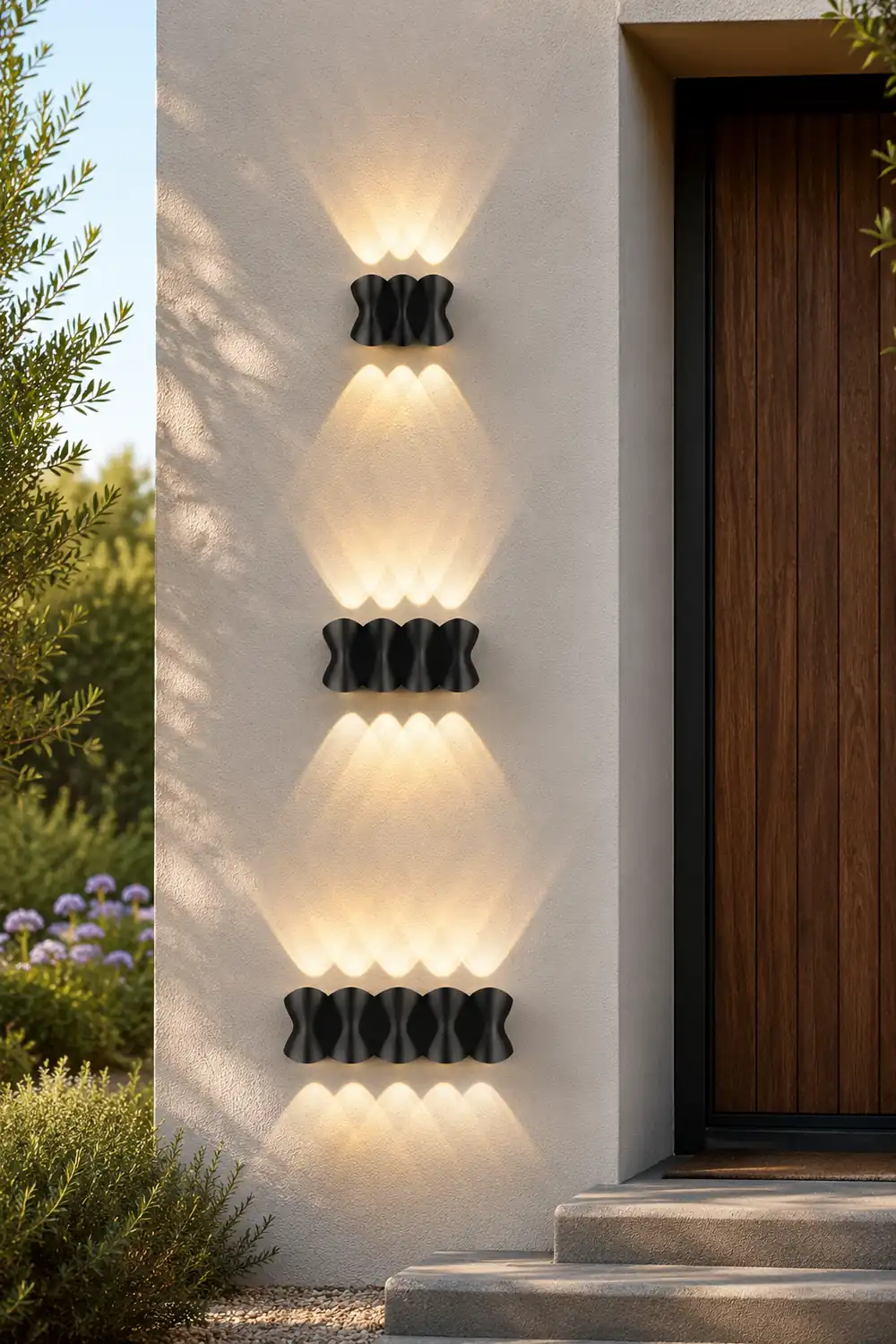 Creative LED Up and Down Lights Waterproof Modern Outdoor Wall Lamp - Lumpaz