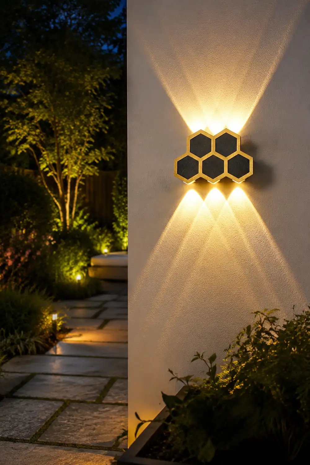 Beehive-shaped LED Up and Down Lights Waterproof Modern Wall Washer Light - Lumpaz