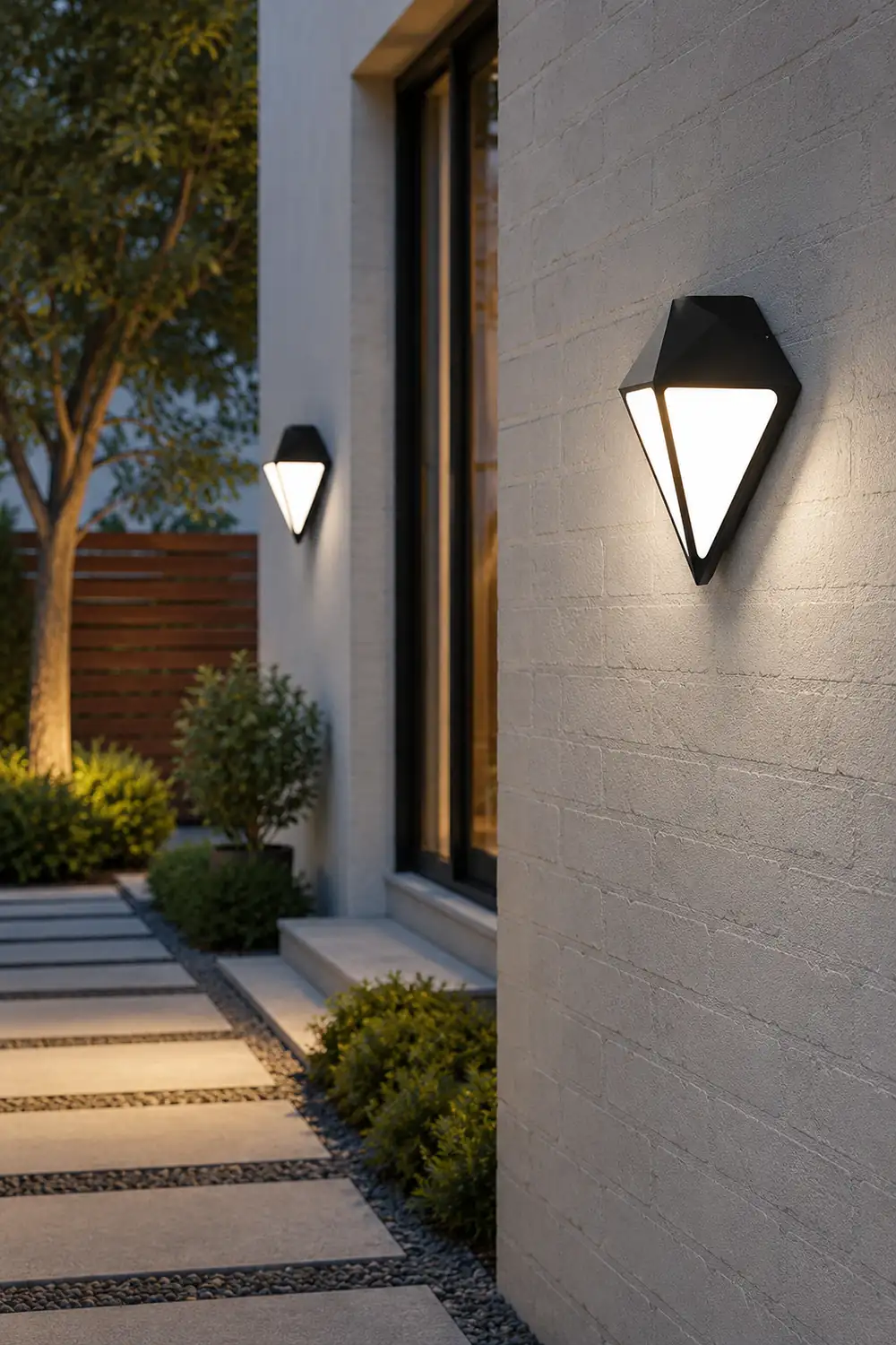 Creative Geometric LED Waterproof Modern Outdoor Wall Lamp Wall Lights Fixture - Lumpaz