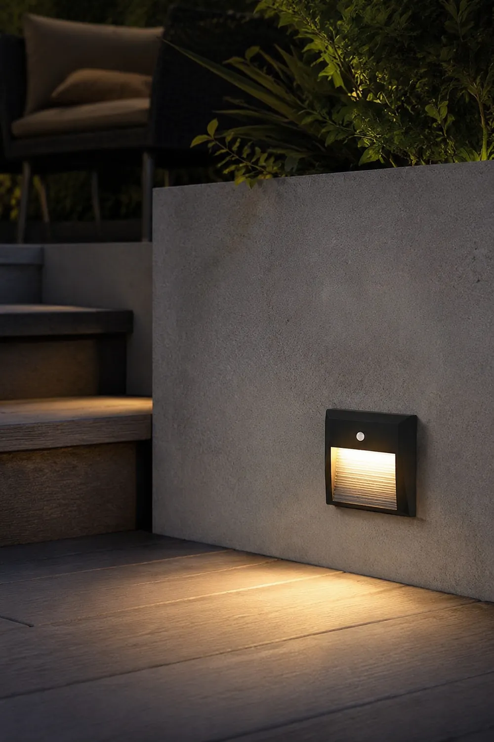 Embedded Motion Sensor Design LED Step Light for Courtyard Terrace Garden - Lumpaz