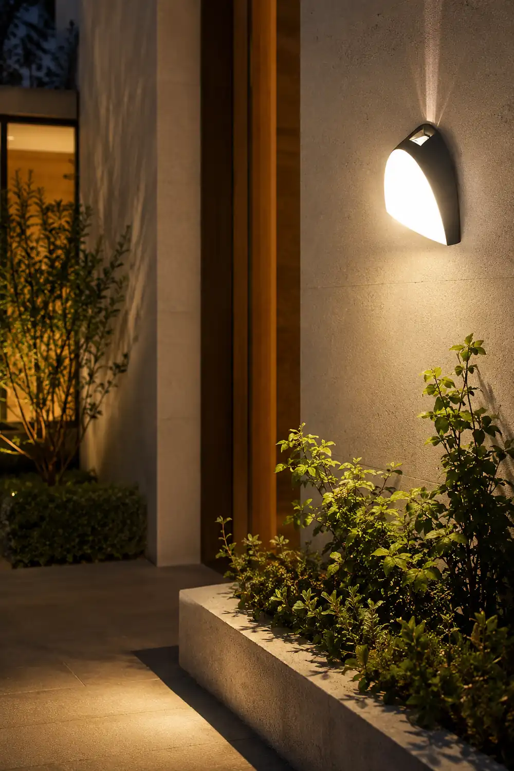 Creative LED Waterproof Aluminum Black Modern Outdoor Wall Sconce Lighting - Lumpaz