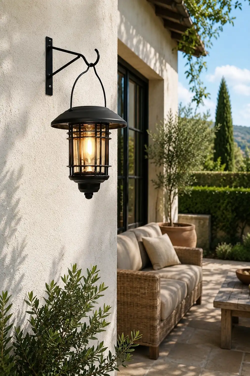 Industrial Style Solar Outdoor Wall Lights Wall Sconce Lighting LED Wall Lamp - Lumpaz