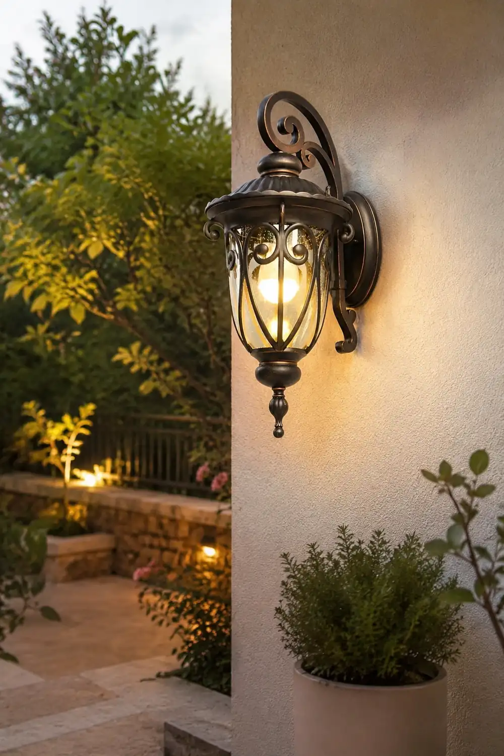 Waterproof Aluminum Bubbles Glass European-Style Outdoor Wall Lights - Lumpaz