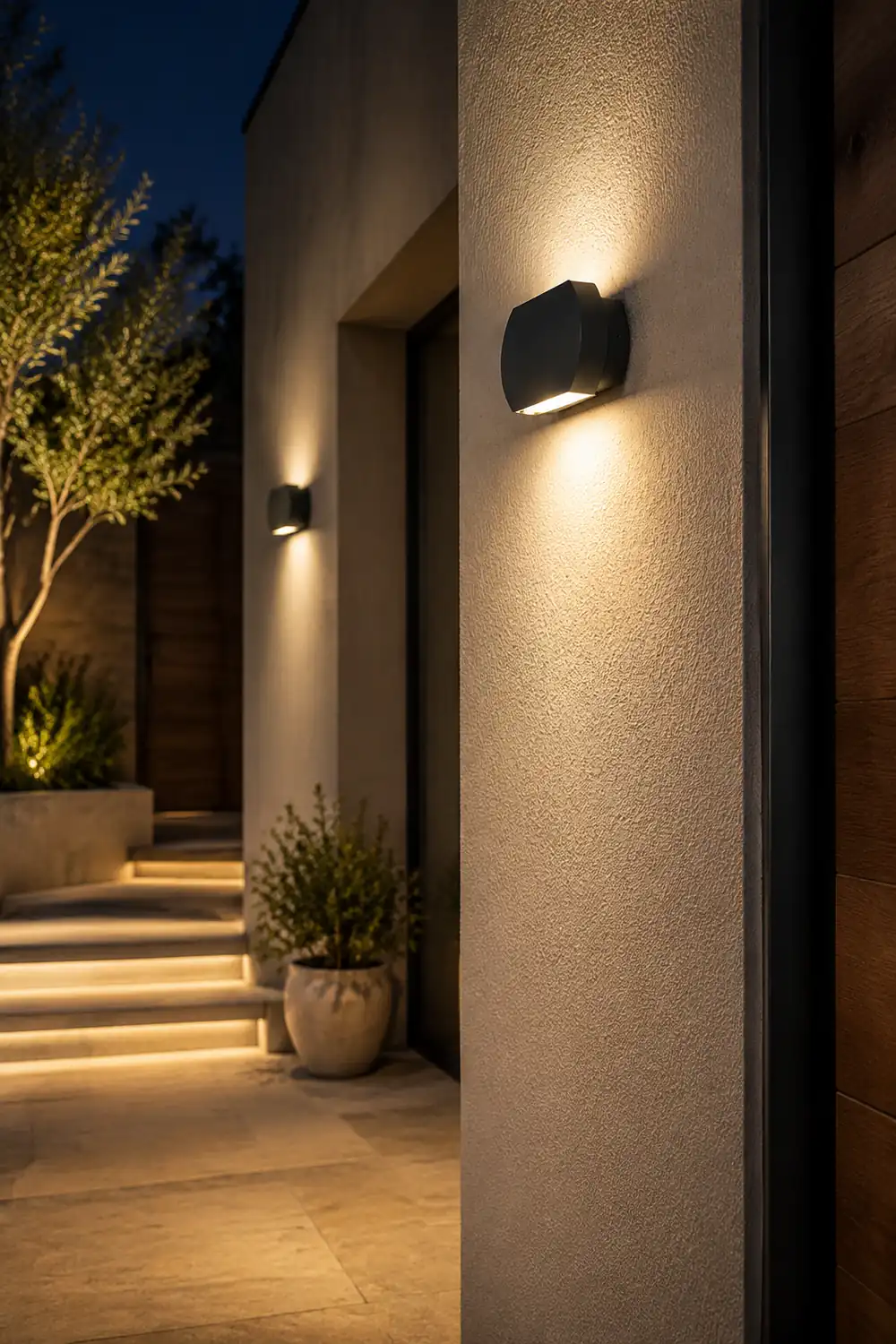 Nordic Minimalist Outdoor LED Waterproof Wall Light for Villa Courtyard Aisle - Lumpaz