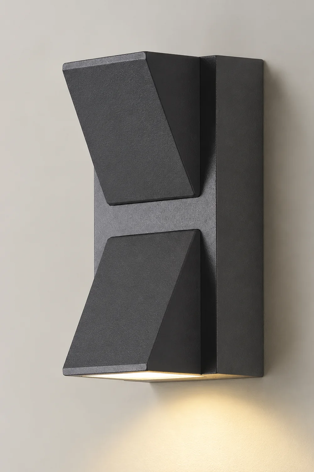 Waterproof LED Up And Down Lighting Black Modern Outdoor Wall Lights - Lumpaz