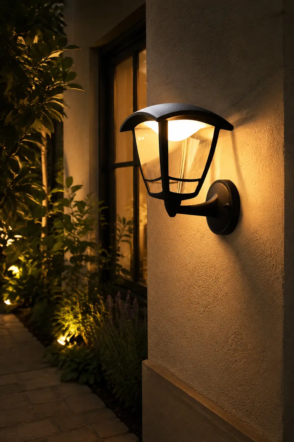 Retro Waterproof Black Vintage Outdoor Wall Lamp Plug in Wall Sconce Lighting - Lumpaz