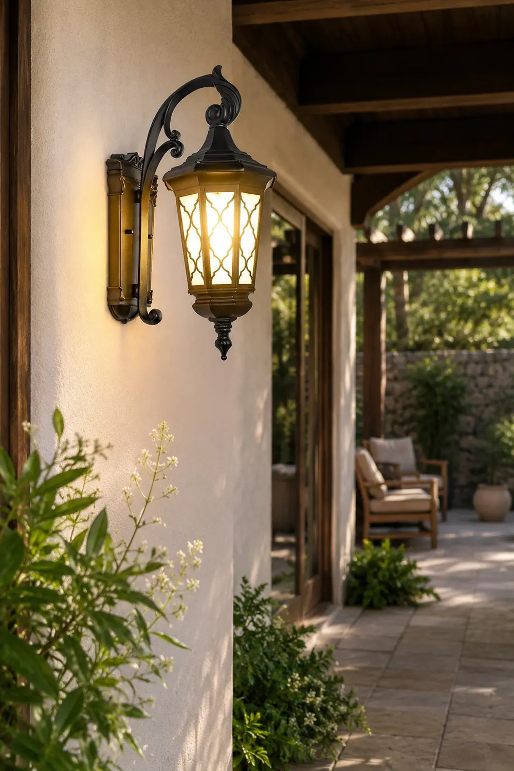Outdoor Retro Waterproof Wall Lamp Decorative Lighting for Villa Courtyard Balcony - Lumpaz