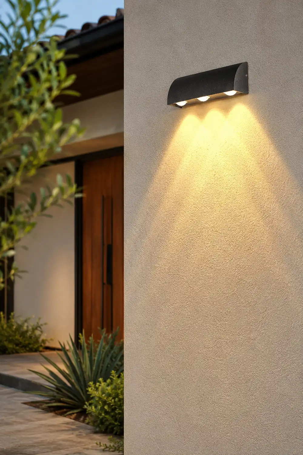 Outdoor Minimalist LED Waterproof Wall Light for Courtyard Balcony Foyer - Lumpaz