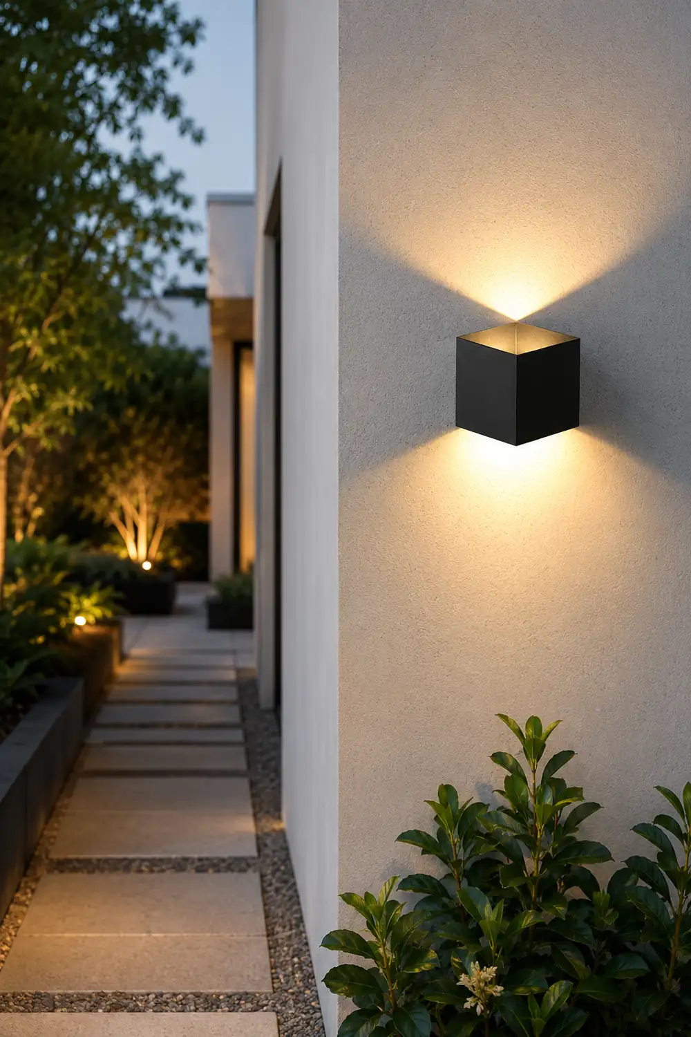 Square Waterproof up and down Lighting LED Modern Outdoor Wall Lights - Lumpaz
