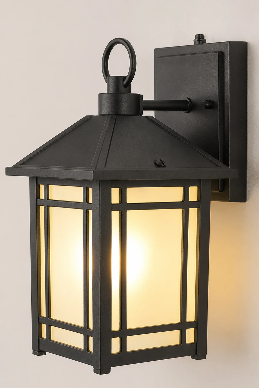 LED Outdoor Induction Exterior Wall Light Waterproof Wall Light with Light Sensing - Lumpaz