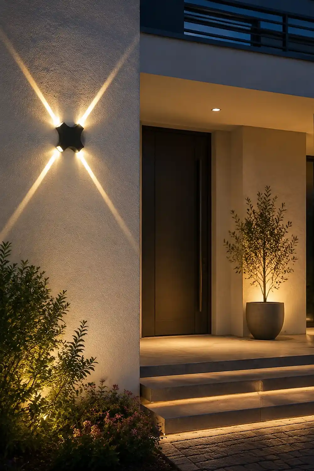 Creative Starlight Decorative LED Waterproof Black Modern Wall Lamp - Lumpaz