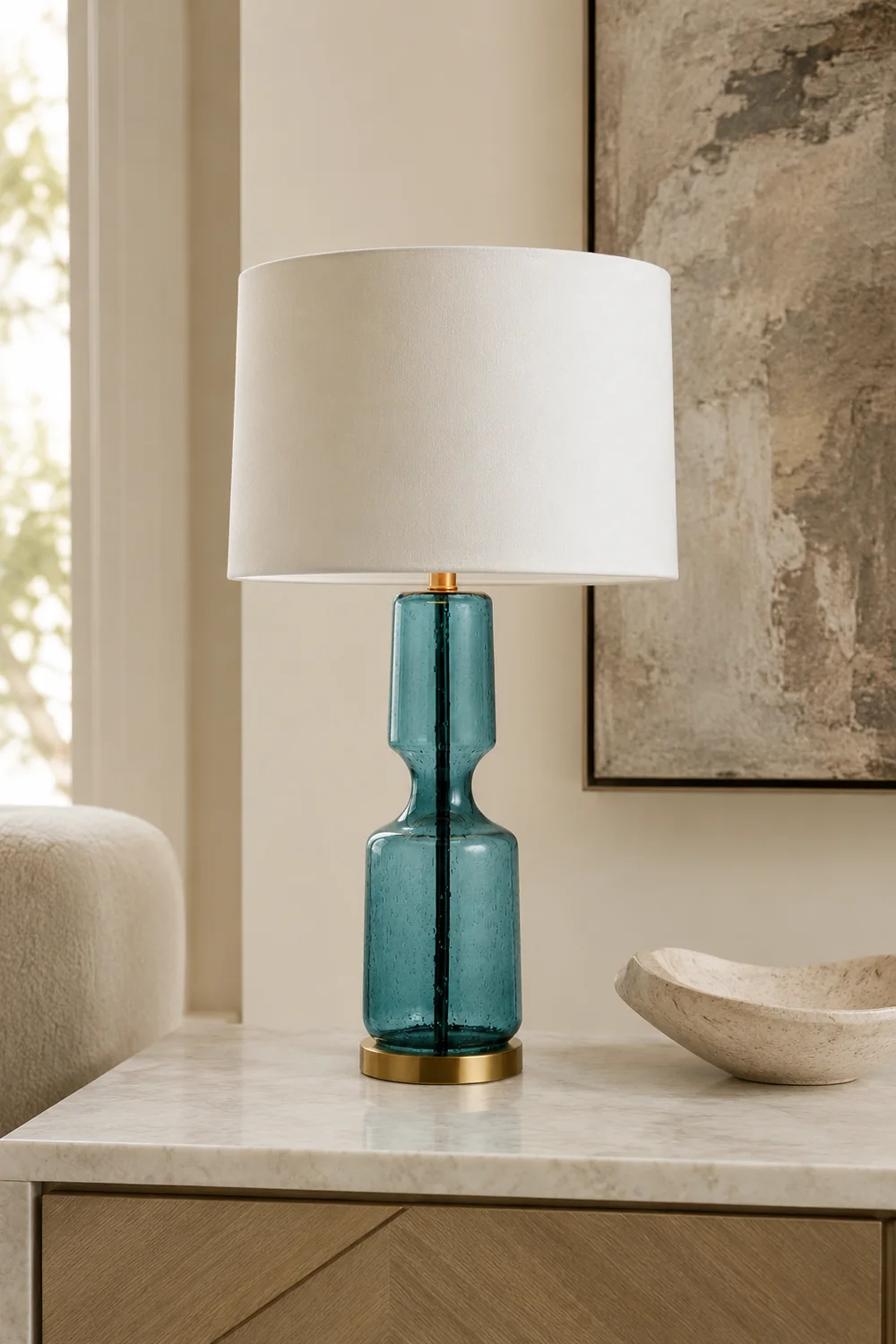 Antero Teal Table Lamp - Lumpaz