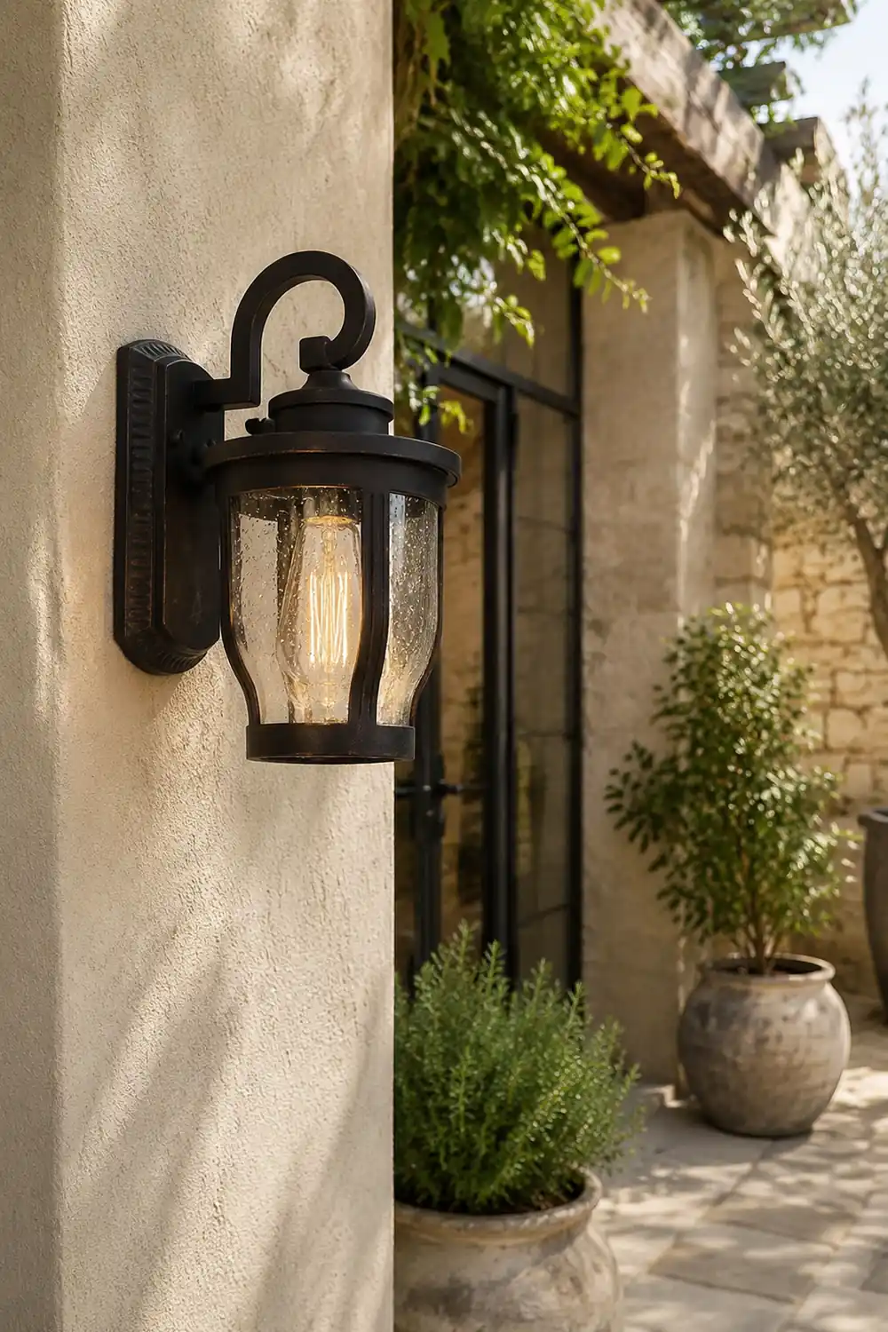 Retro Creative Waterproof Bubbles Glass Vintage Outdoor Wall Lights - Lumpaz