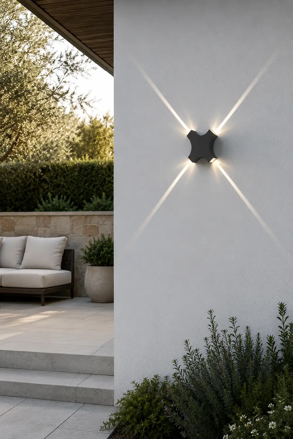 Creative Starlight Decorative LED Waterproof Black Modern Wall Lamp - Lumpaz