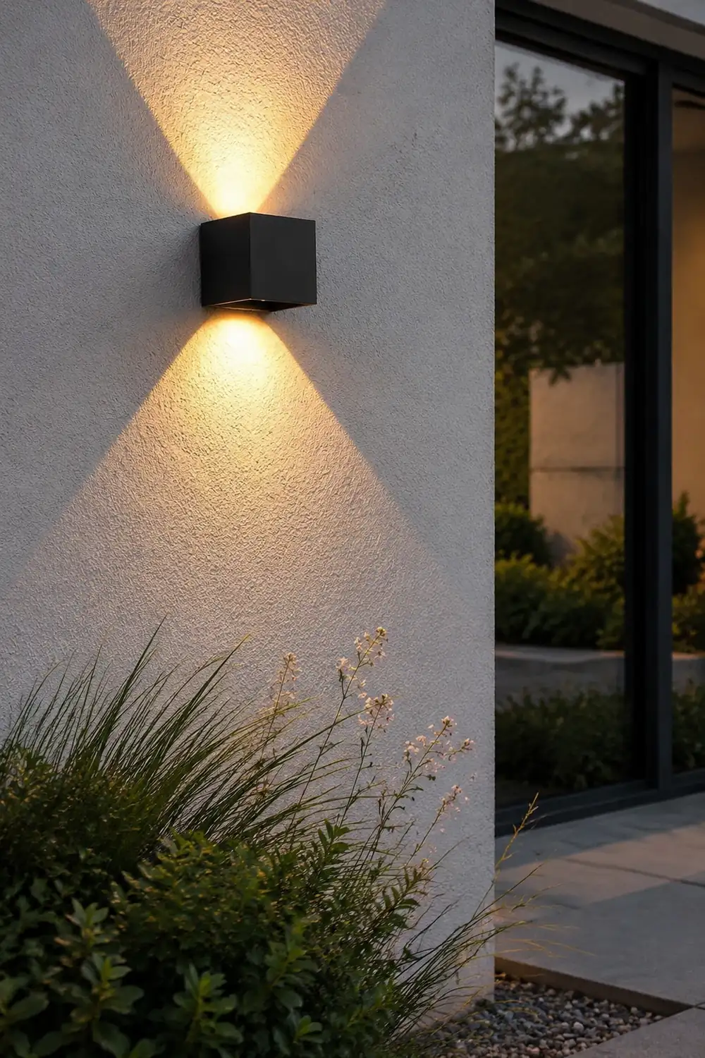 Square Waterproof Up Down Lighting Adjustable Modern Exterior Lights - Lumpaz