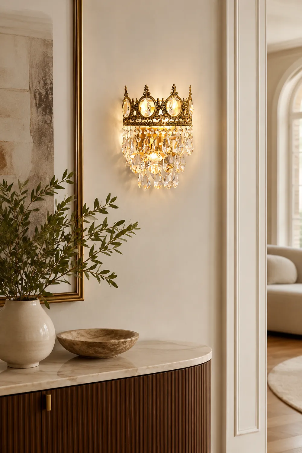 Vintage Crystal Wall Lamp - Lumpaz