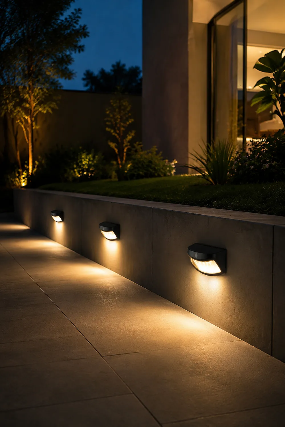 Intelligent Light Control Human Motion Sensor Solar Outdoor LED Wall Light - Lumpaz