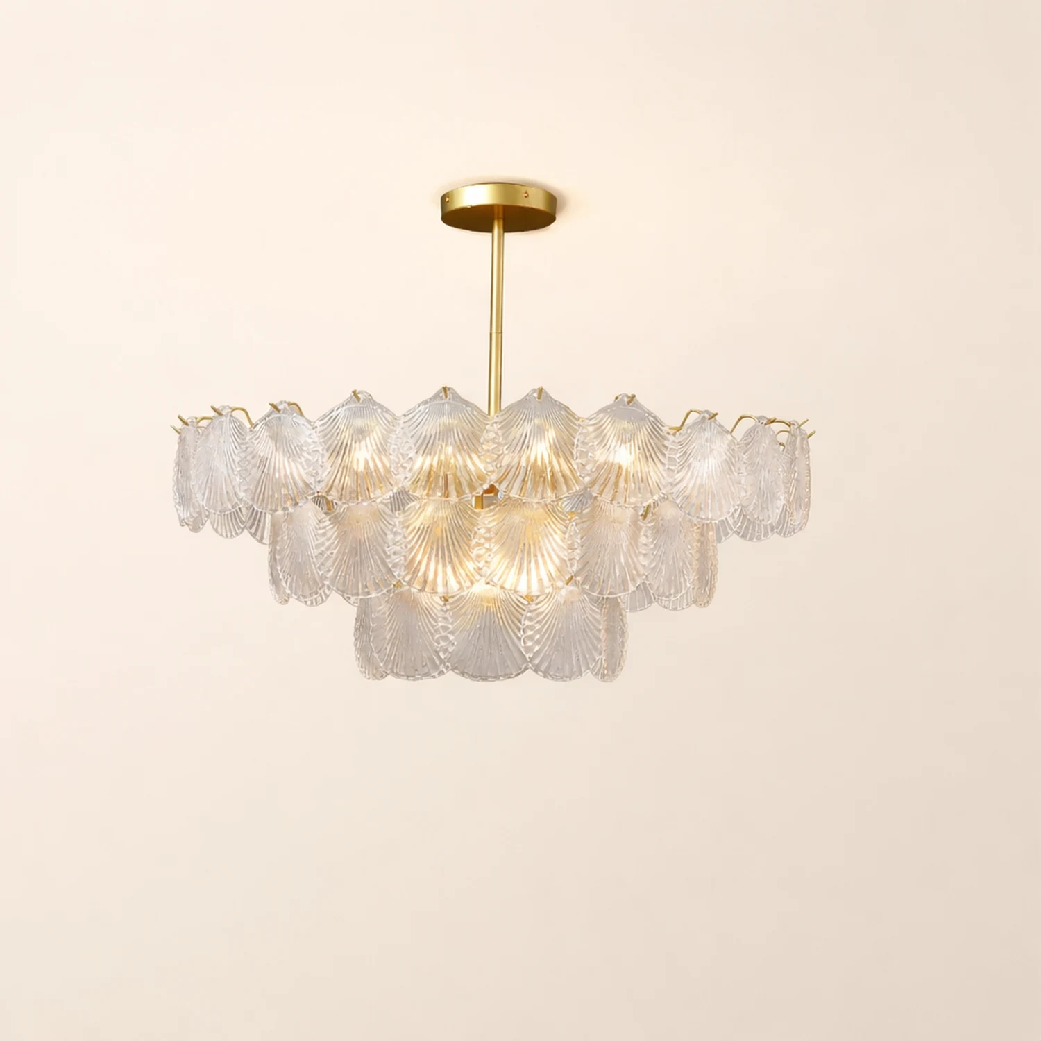 Shell Glass Chandelier - Lumpaz