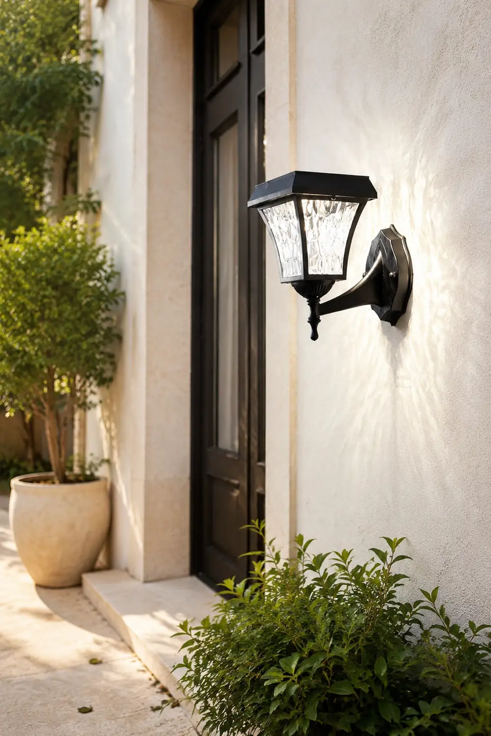 Waterproof LED Smart Touch Switch Modern Outdoor Plug in Wall Sconce Lighting - Lumpaz