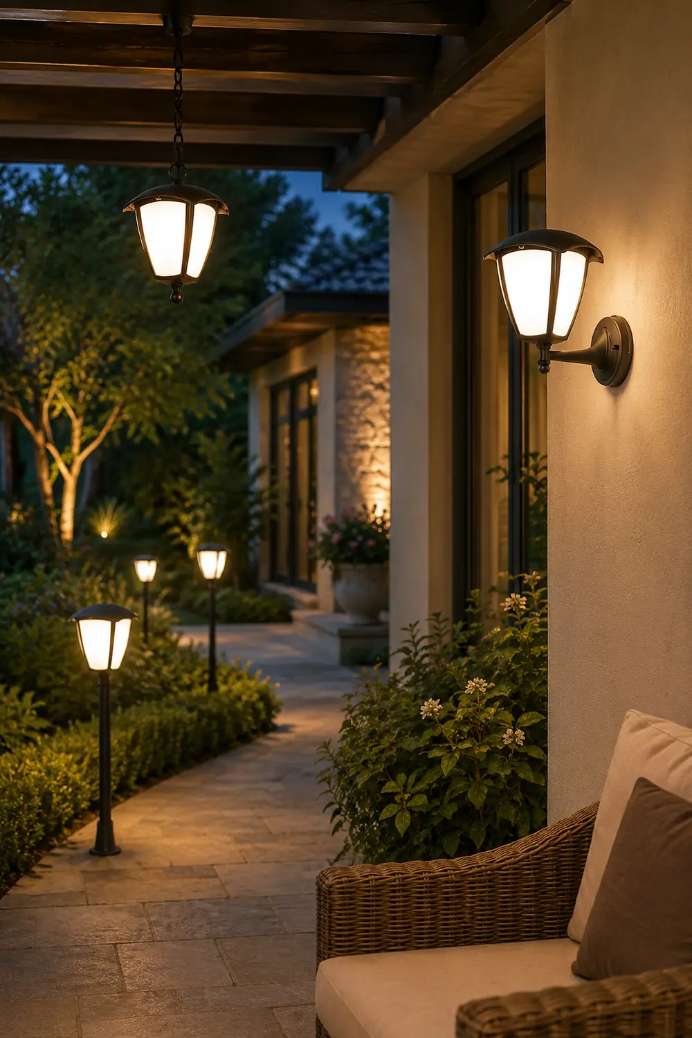 European Style Outdoor Landscape Decorative Lighting Fixtures for Villa Garden Lawn - Lumpaz