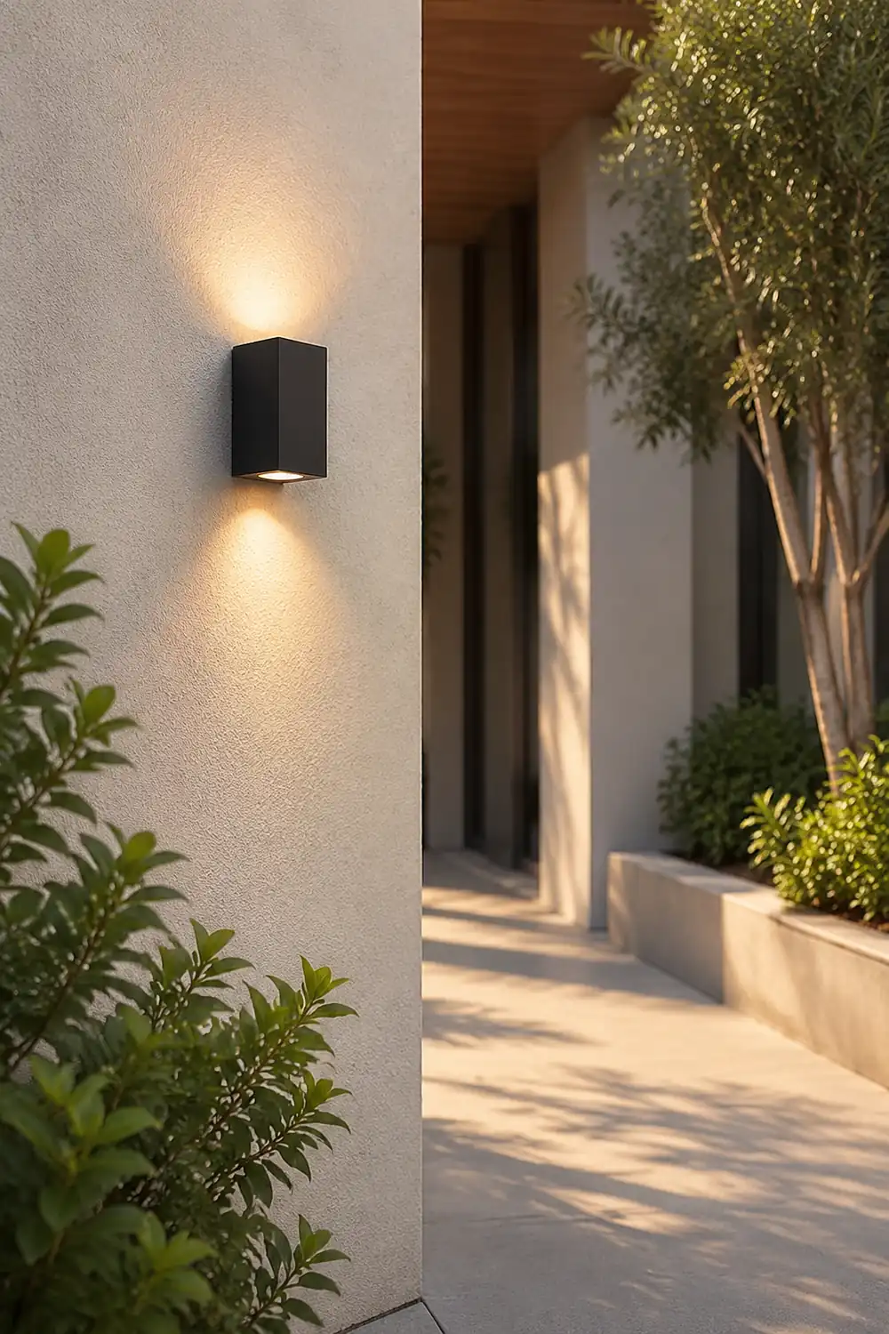 Modern Square Design Outdoor Waterproof Wall Light for Villa Courtyard Balcony - Lumpaz