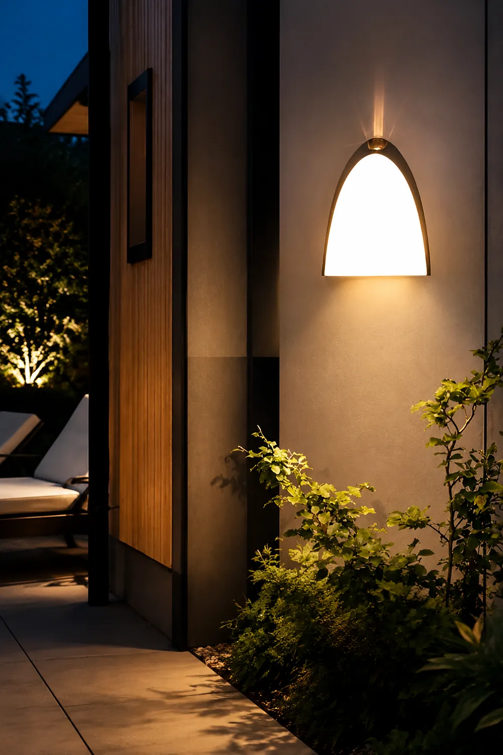 Creative LED Waterproof Aluminum Black Modern Outdoor Wall Sconce Lighting - Lumpaz