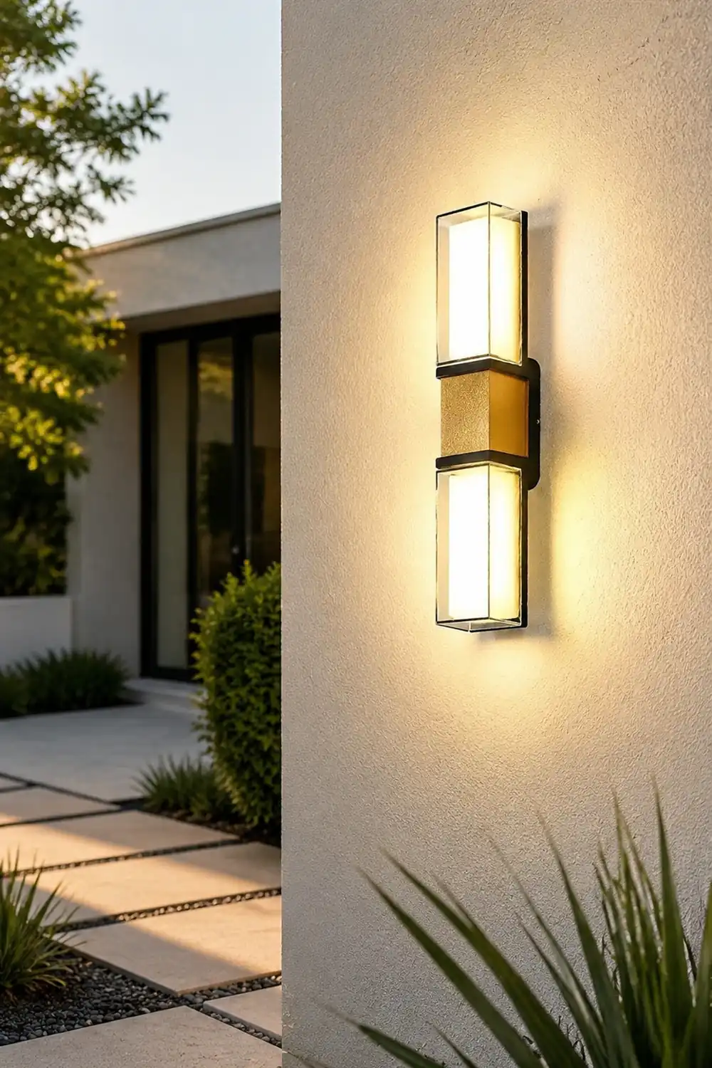 Creative Up and Down Lights Waterproof LED Wall Sconces Outdoor Wall Lights - Lumpaz