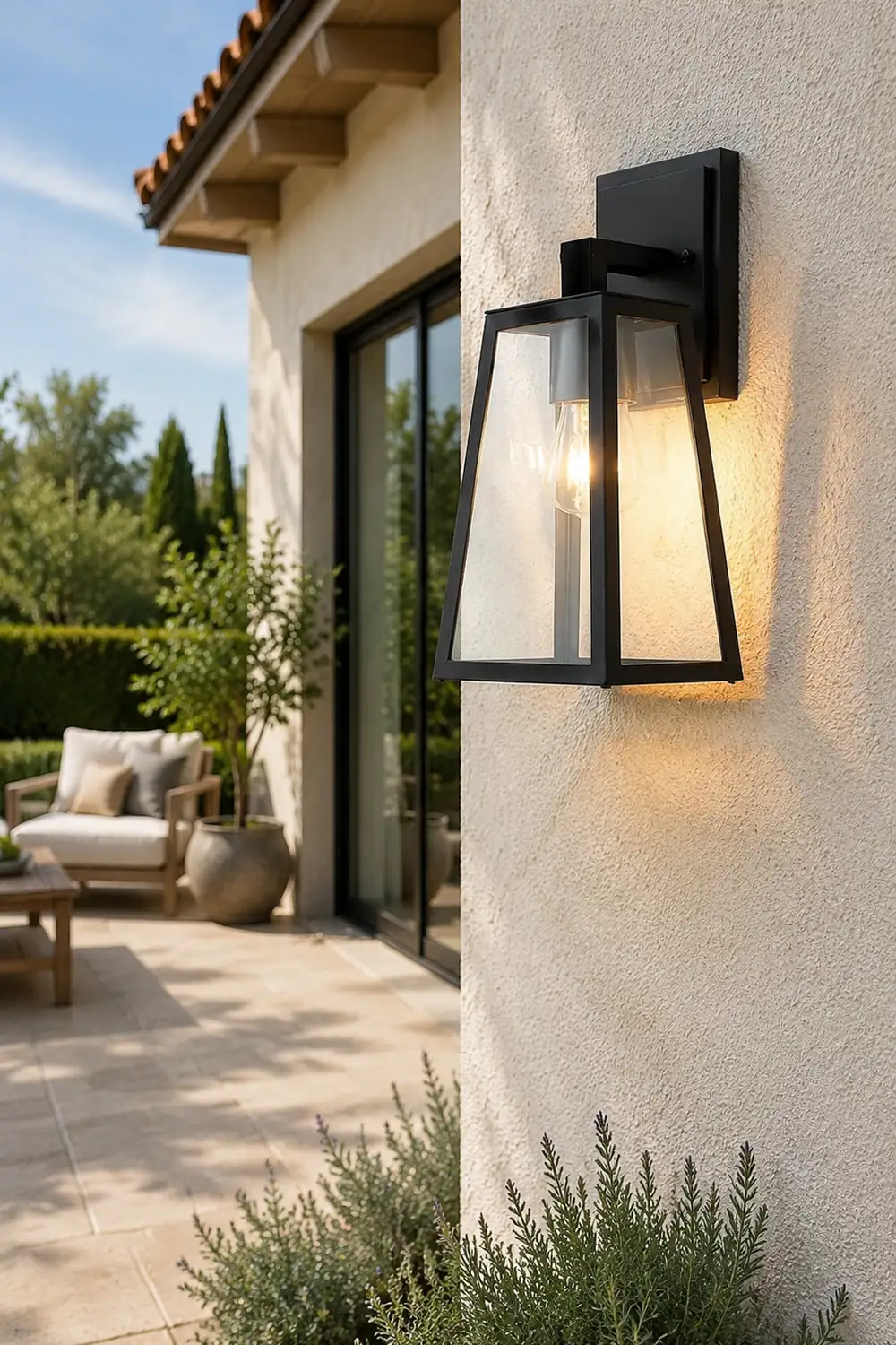 Trapezoidal Waterproof LED Vintage Outdoor Wall Light Wall Sconce Lighting - Lumpaz